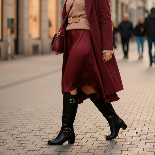 Botas altas talla grande mujer