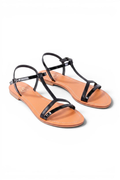 sandalia negra de mujer talla 44