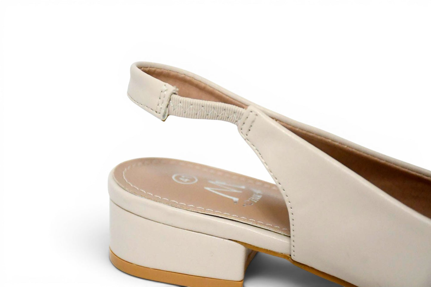 Zapato destalonado con tacón bloque